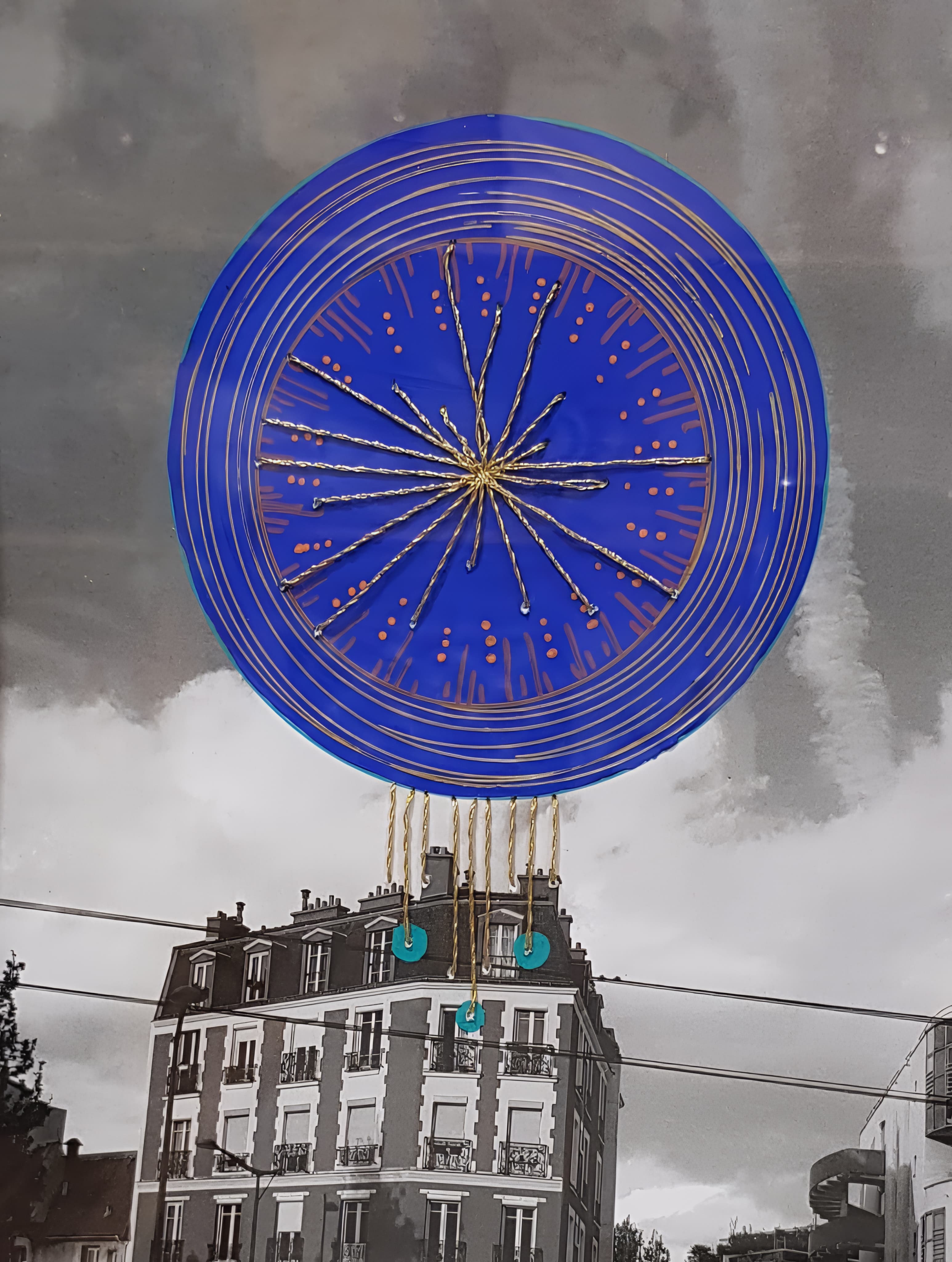 Cosmic Mandala Ascending Over the City